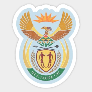 Faded-Style Coat Of Arms / South Africa Sticker